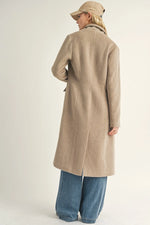 Load image into Gallery viewer, Sage the Label Prestige Fuzzy Coat - Taupe
