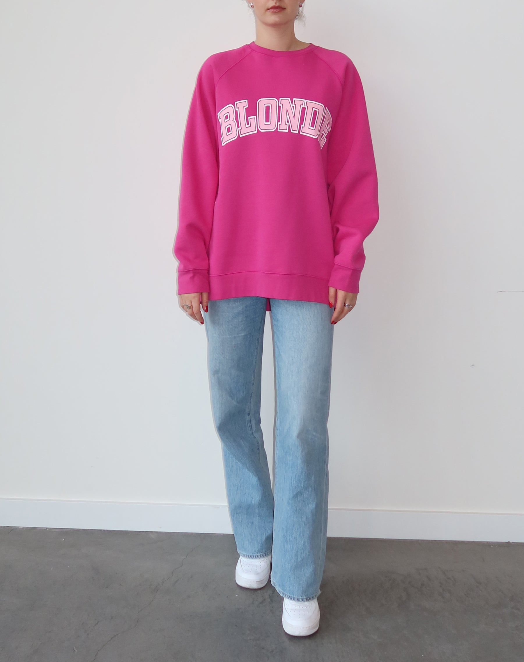 Brunette the label pink sweatshirt deals