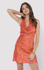 Load image into Gallery viewer, Sadie &amp; Sage Glasses Up Cowl Mini Dress - Pink
