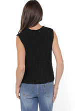 Load image into Gallery viewer, Sadie &amp; Sage Arlo Cardi Vest - Black
