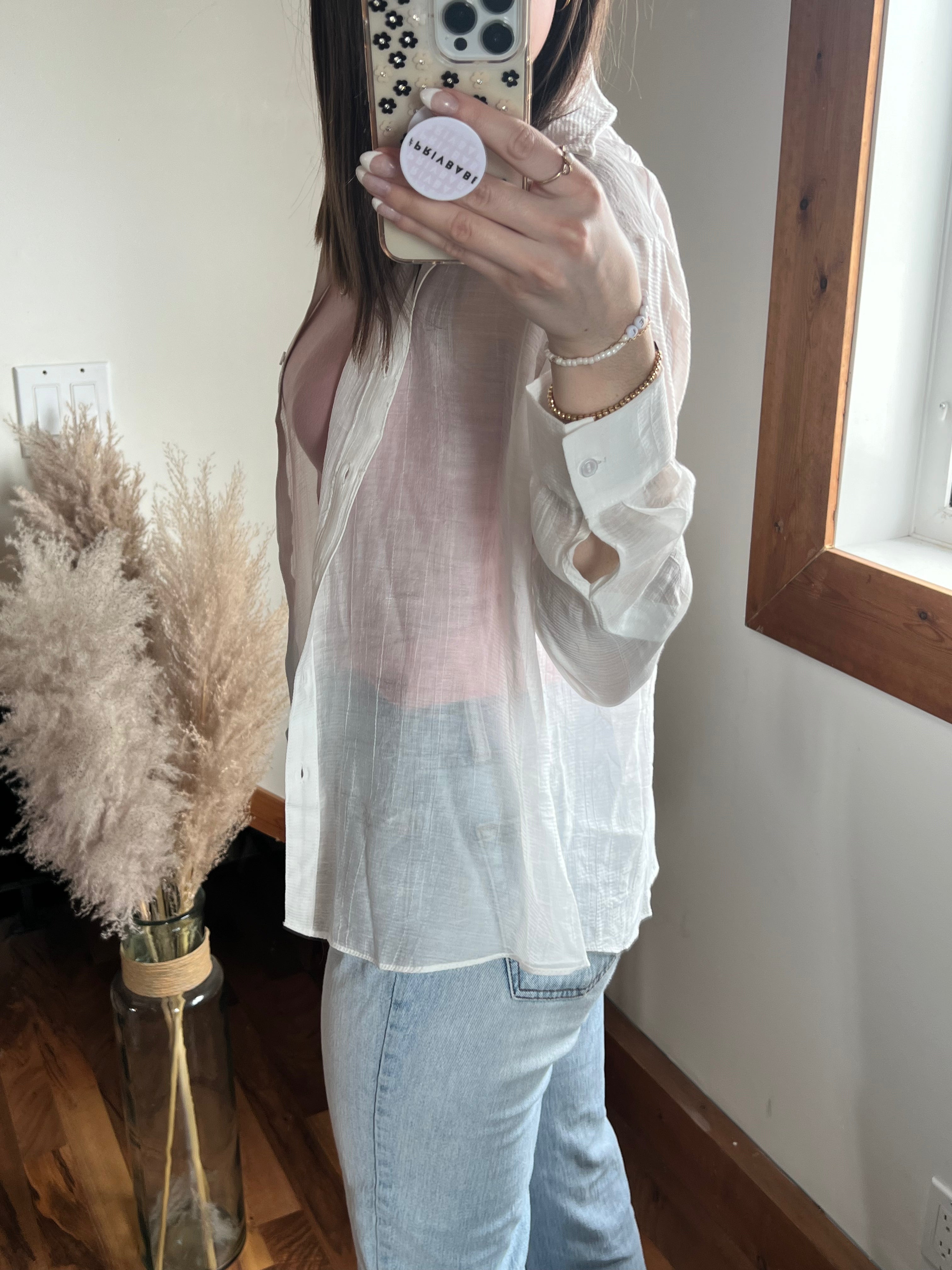 Sage the Label Freely Flowy Shirt - White