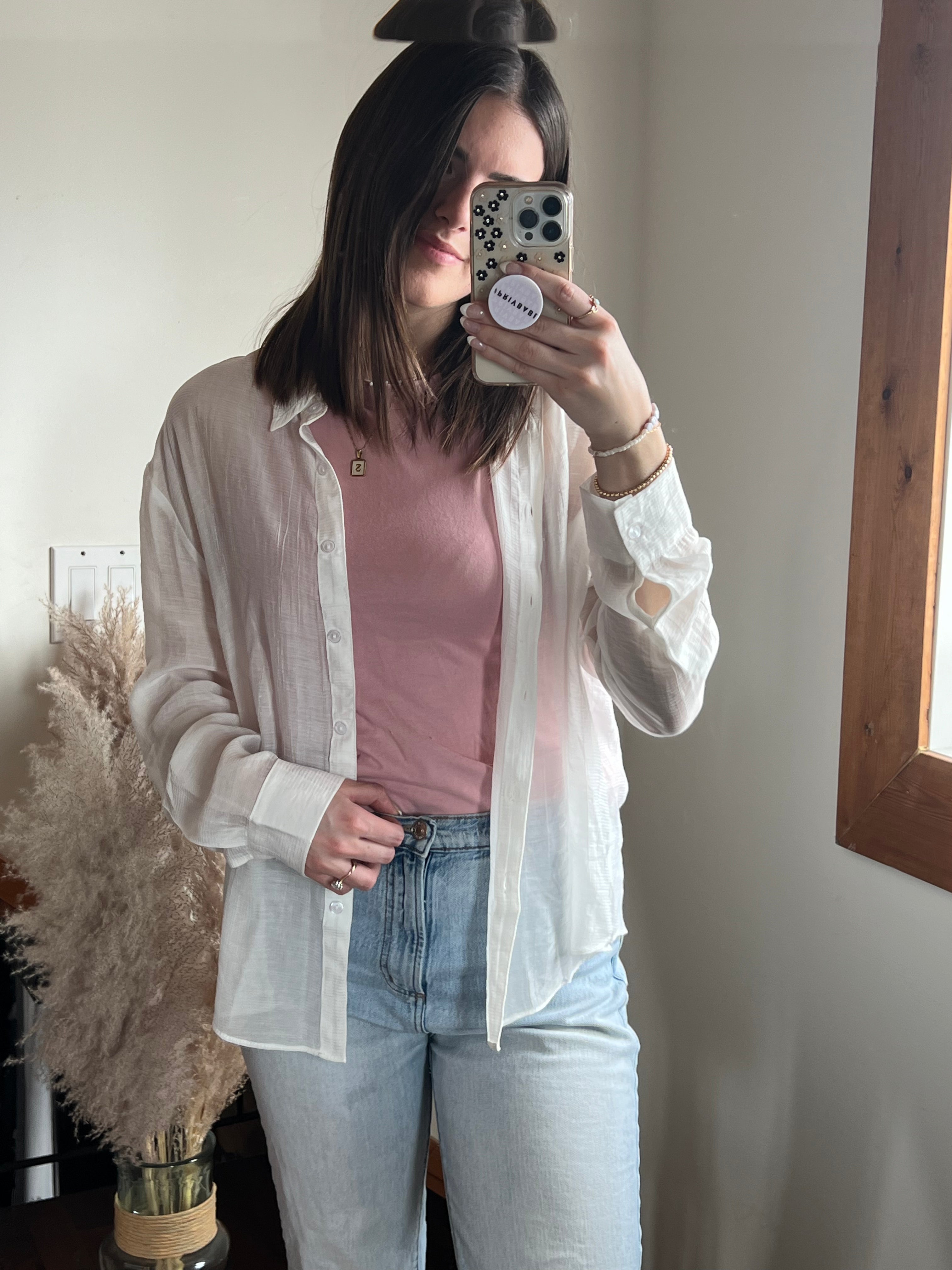 Sage the Label Freely Flowy Shirt - White