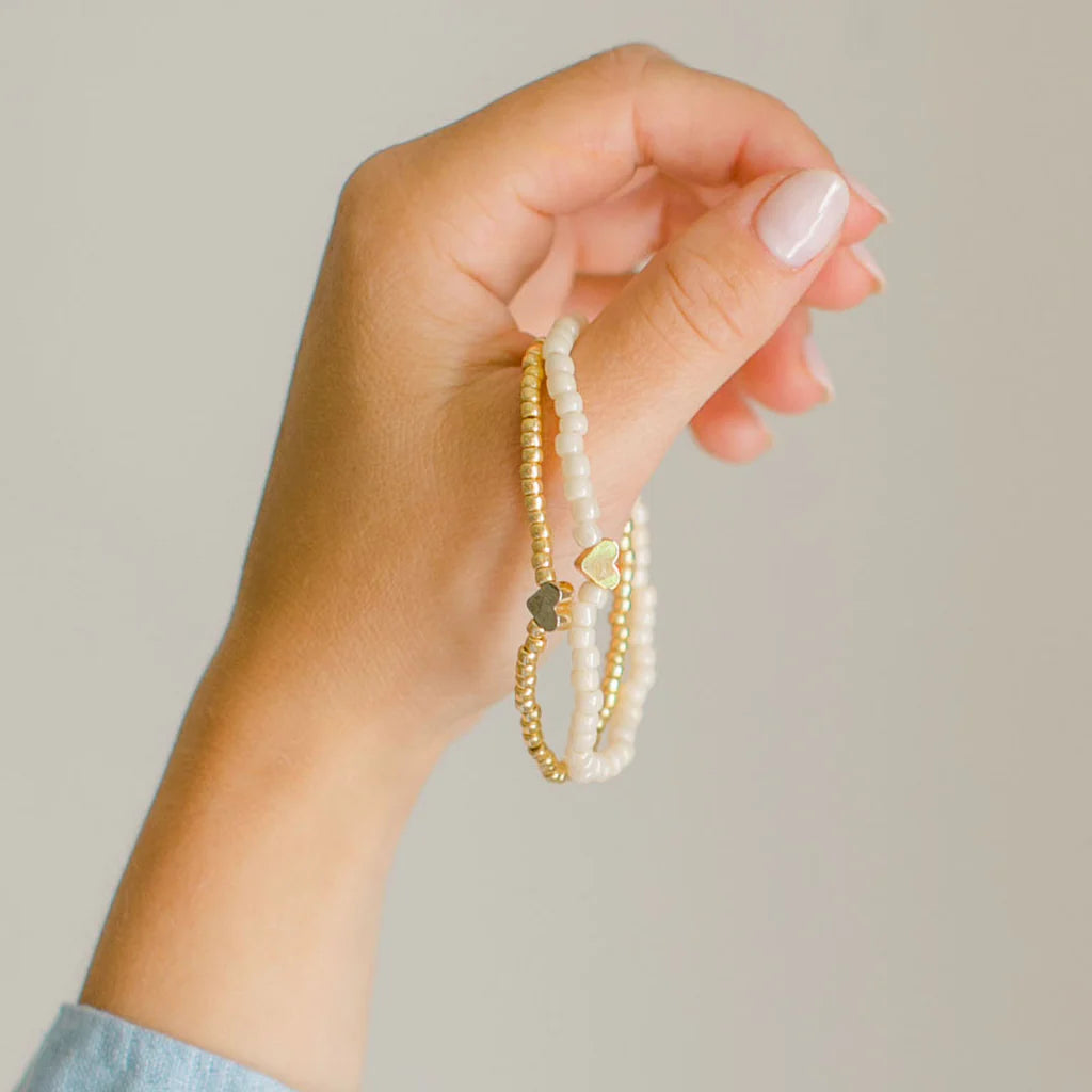 Made by Mira Heart Charm Bracelet