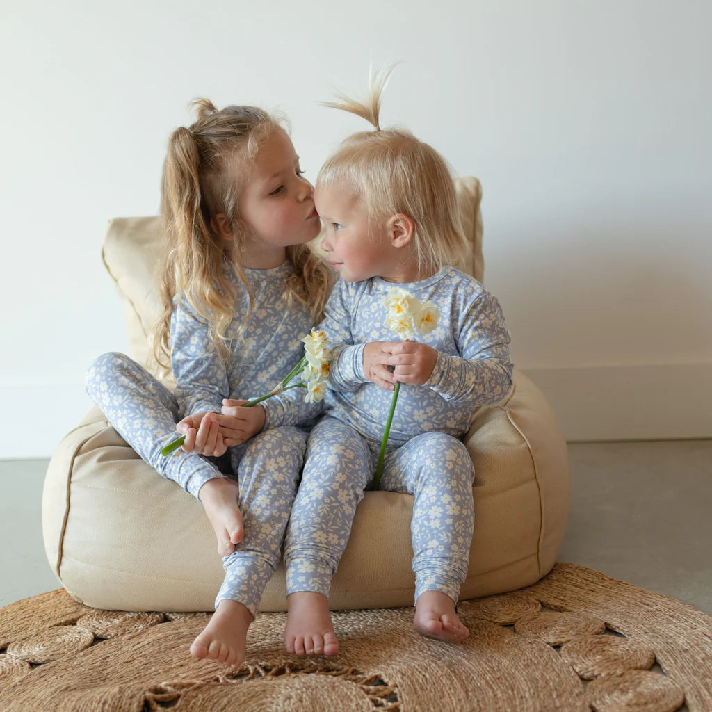 Roobear Peonies Two-Piece Pajamas