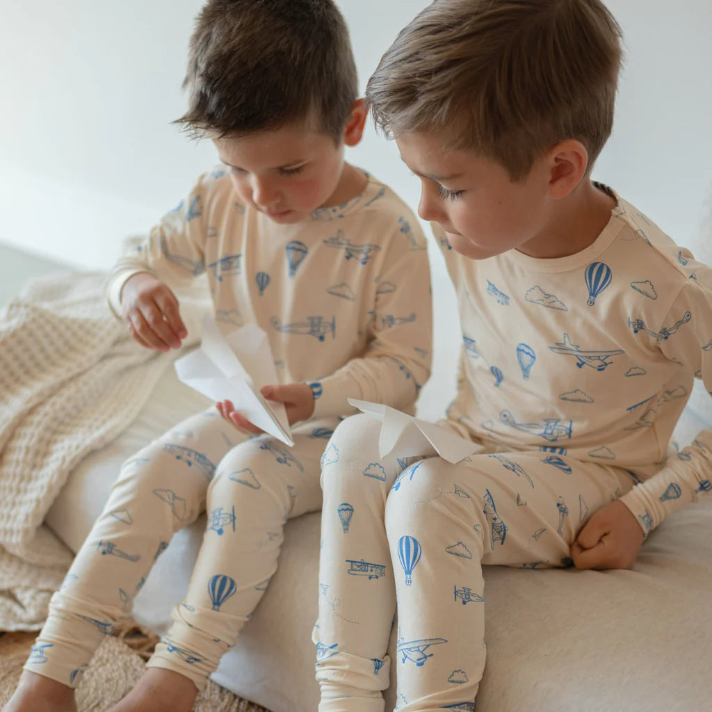 Roobear Planes Two-Piece Pajamas