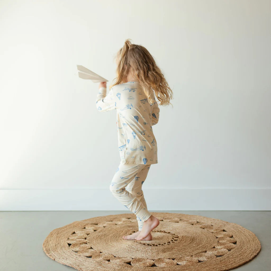 Roobear Planes Two-Piece Pajamas