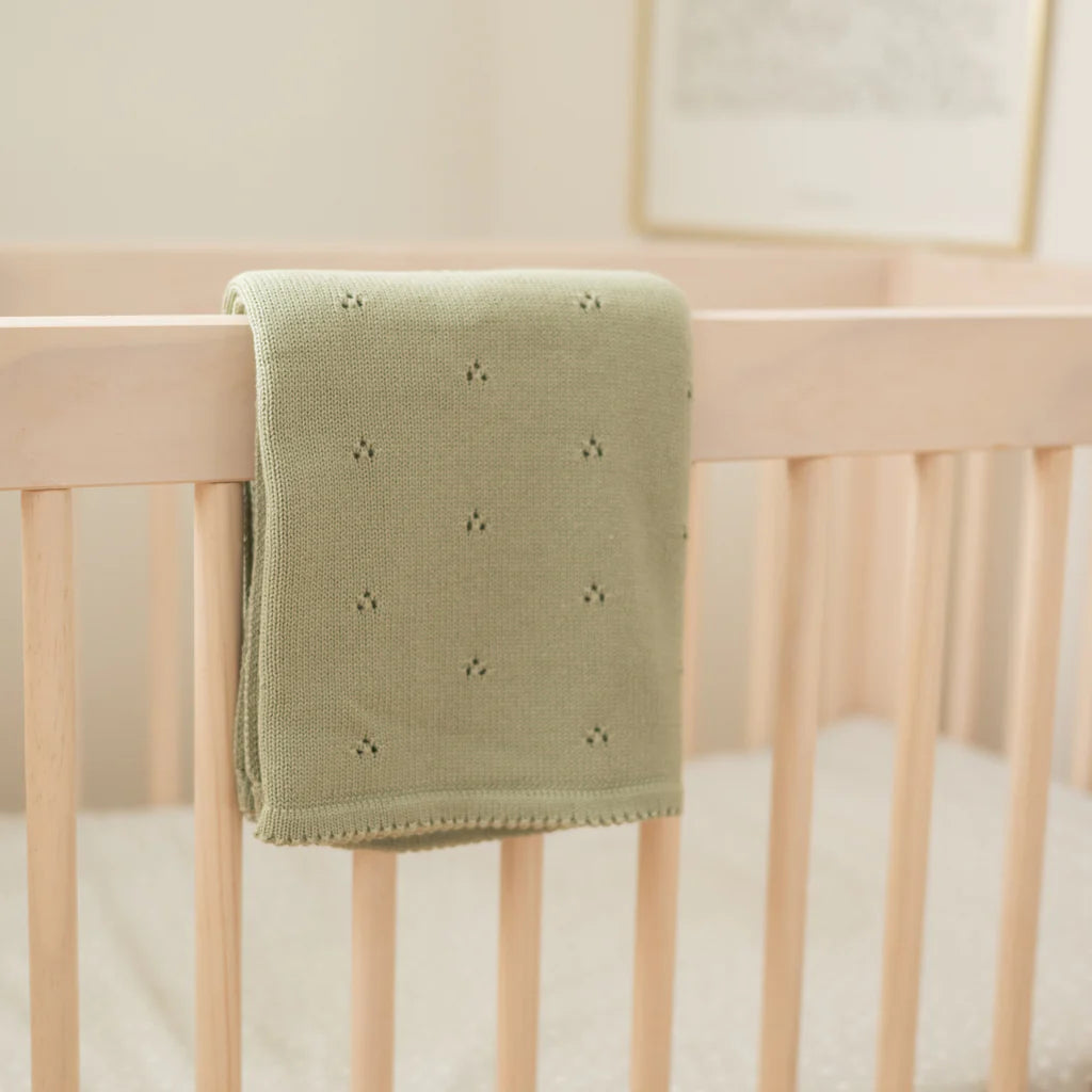 Roobear Pointelle Cotton Baby Blanket