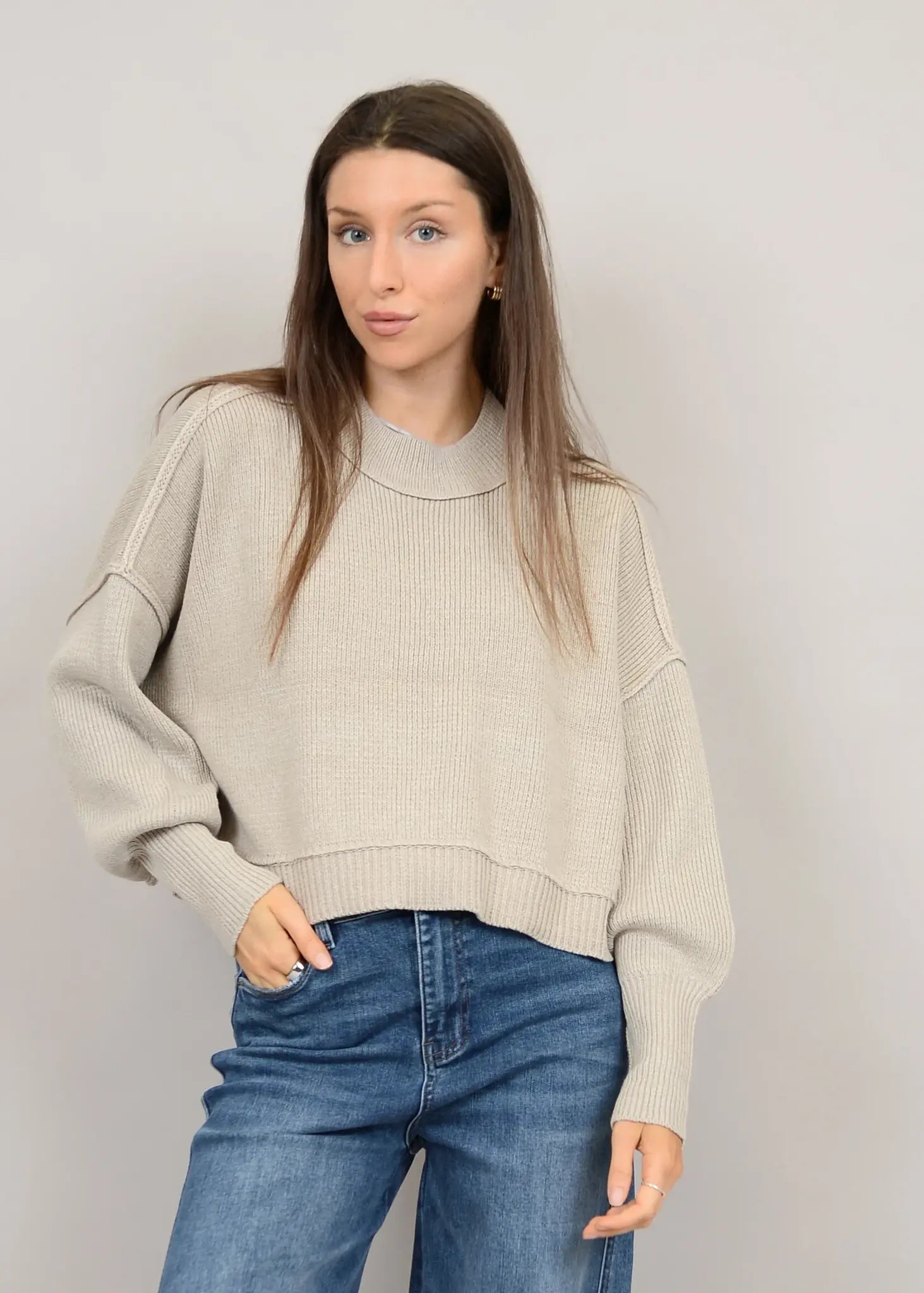 RD Style Sumire Pullover Sweater - Stone