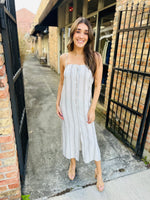 Load image into Gallery viewer, Nopales Striped Buttoned Maxi Dress
