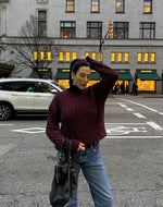 Load image into Gallery viewer, Brunette the Label Irish Cable Knit Sweater
