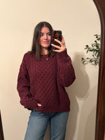 Load image into Gallery viewer, Brunette the Label Irish Cable Knit Sweater
