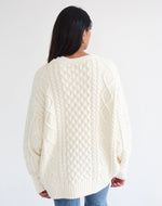 Load image into Gallery viewer, Brunette the Label Irish Cable Knit Sweater
