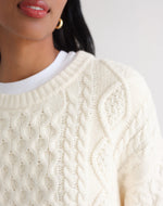 Load image into Gallery viewer, Brunette the Label Irish Cable Knit Sweater
