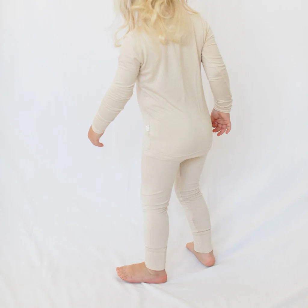 Roobear Bamboo Two-Piece Pajamas - Oatmeal