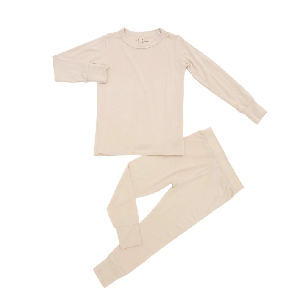 Roobear Bamboo Two-Piece Pajamas - Oatmeal