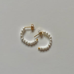 Namaste Jewelry Pearl Hoops 2.0