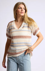 Load image into Gallery viewer, Sage the Label Postcard from Rio Sweater Top - Multi
