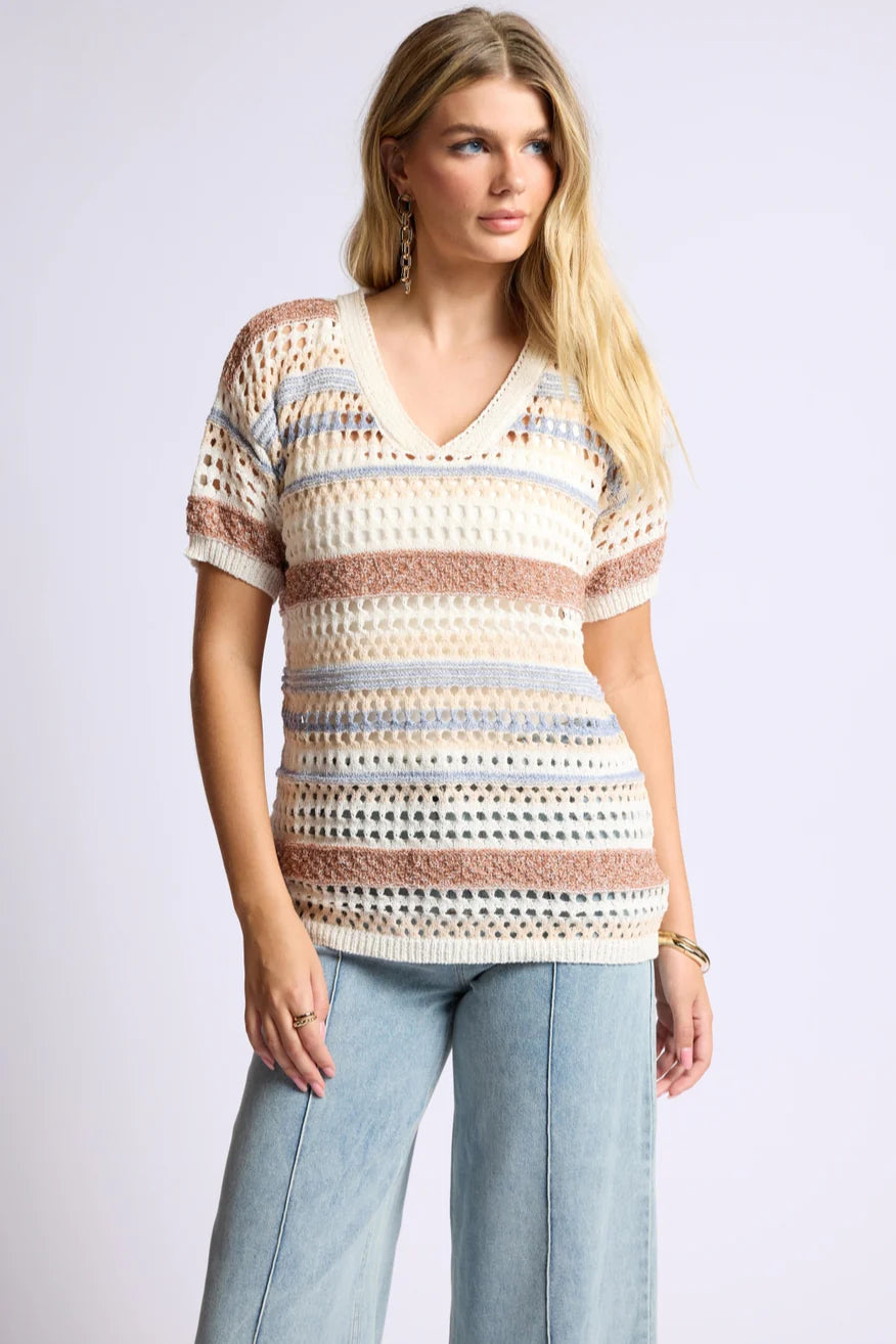 Sage the Label Postcard from Rio Sweater Top - Multi
