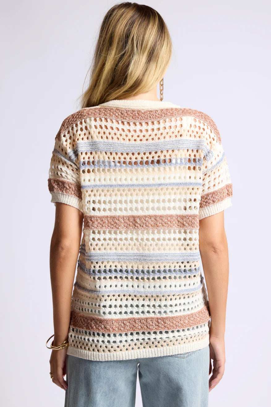 Sage the Label Postcard from Rio Sweater Top - Multi