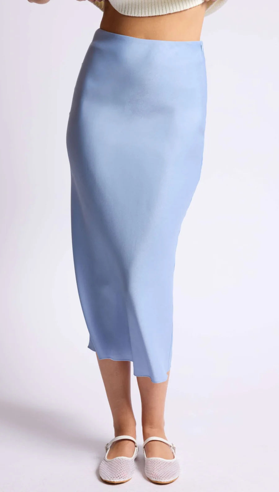 Sage the Label Jess Bias Midi Skit - Light Blue