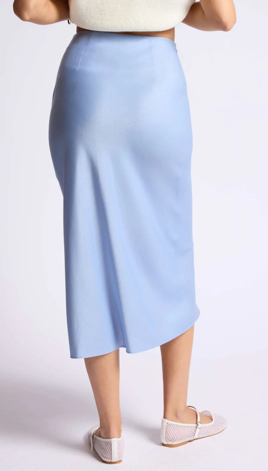 Sage the Label Jess Bias Midi Skit - Light Blue