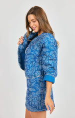 Load image into Gallery viewer, Sadie &amp; Sage Keepsake Quilted Jacket - Blue
