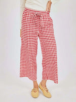 Load image into Gallery viewer, Sadie &amp; Sage Apple Butter Pants - Red Gingham
