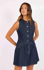 Load image into Gallery viewer, Sage the Label Bodega Denim Vest - Indigo
