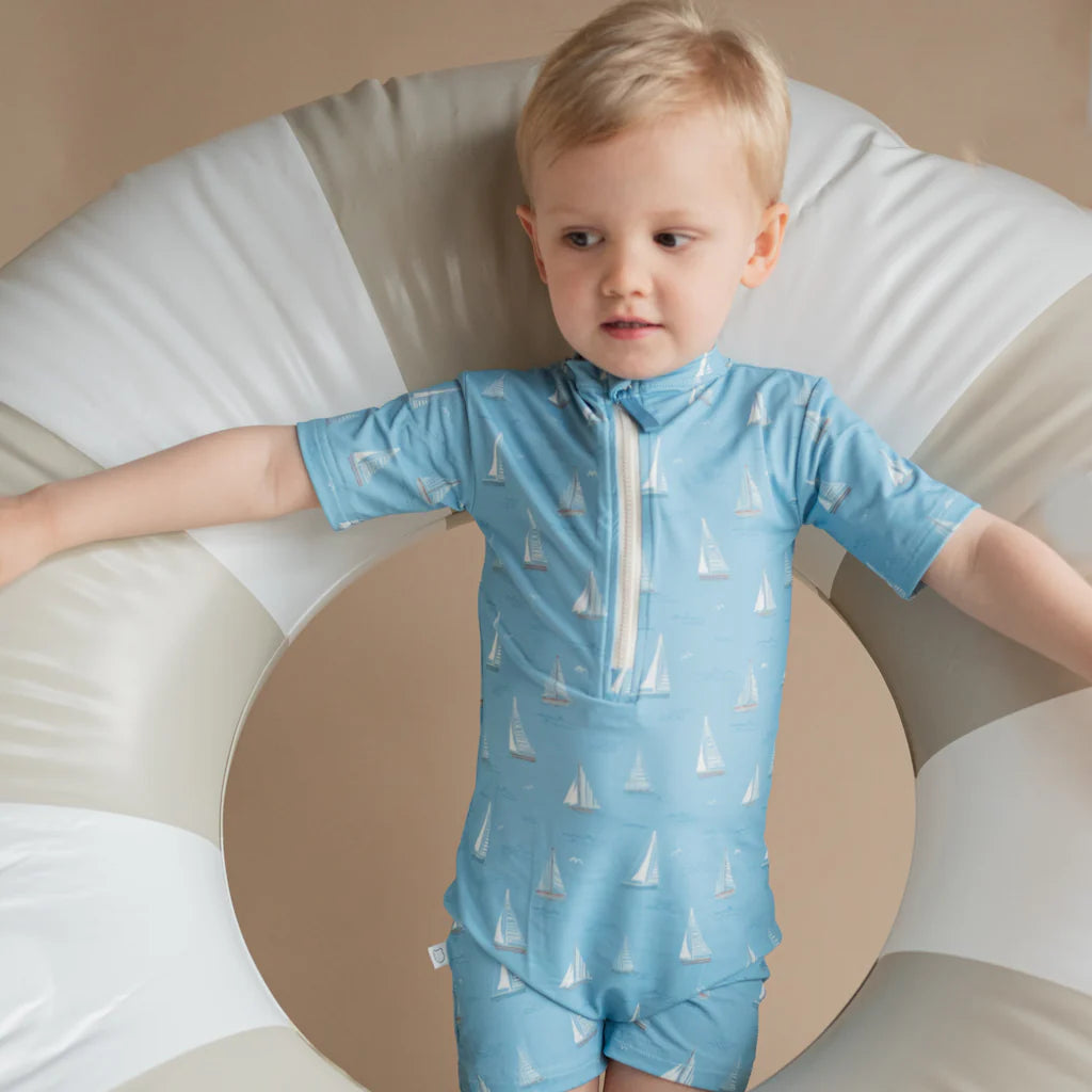 Roobear One-Piece Short-Sleeve Sunsuit