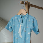 Load image into Gallery viewer, Roobear One-Piece Short-Sleeve Sunsuit

