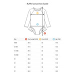 Load image into Gallery viewer, Roobear Long-Sleeve Ruffle One-Piece Sunsuit
