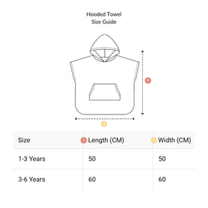Roobear 100% Cotton Hooded Towel