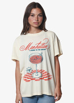 Load image into Gallery viewer, Girl Dangerous Manhattan Oversized Tee - Cream
