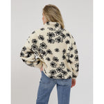 Load image into Gallery viewer, Brunette the Label 1/2 Zip Sherpa - Floral
