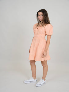 RD Style Kylie Tiered Puff Sleeve Dress - Prairie Sunset