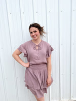 Load image into Gallery viewer, RD Style Pania Ruffle Dress - Lilac
