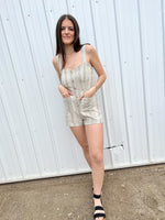 Load image into Gallery viewer, Sage the Label Roman Striped Romper - Sage
