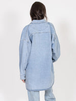 Load image into Gallery viewer, Brunette the Label Shania Denim Jacket - Light Blue Denim
