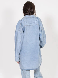 Brunette the Label Shania Denim Jacket - Light Blue Denim