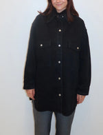 Load image into Gallery viewer, Brunette the Label Dolly Denim Jacket - Black

