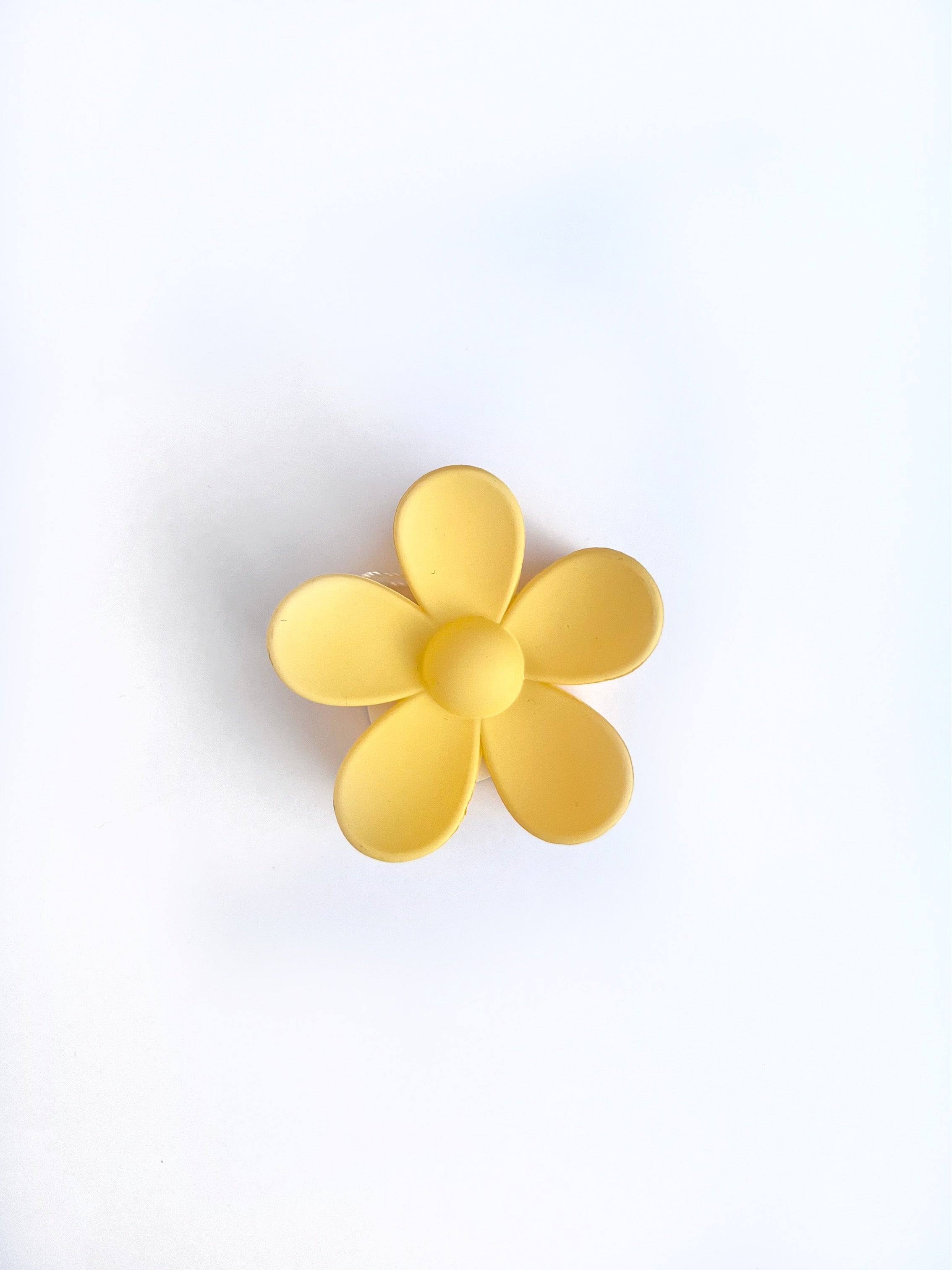 Solid Flower Claw Hair Clip