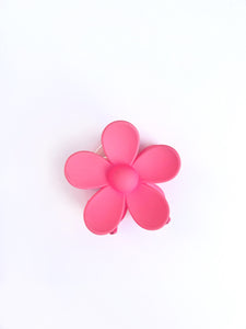 Solid Flower Claw Hair Clip