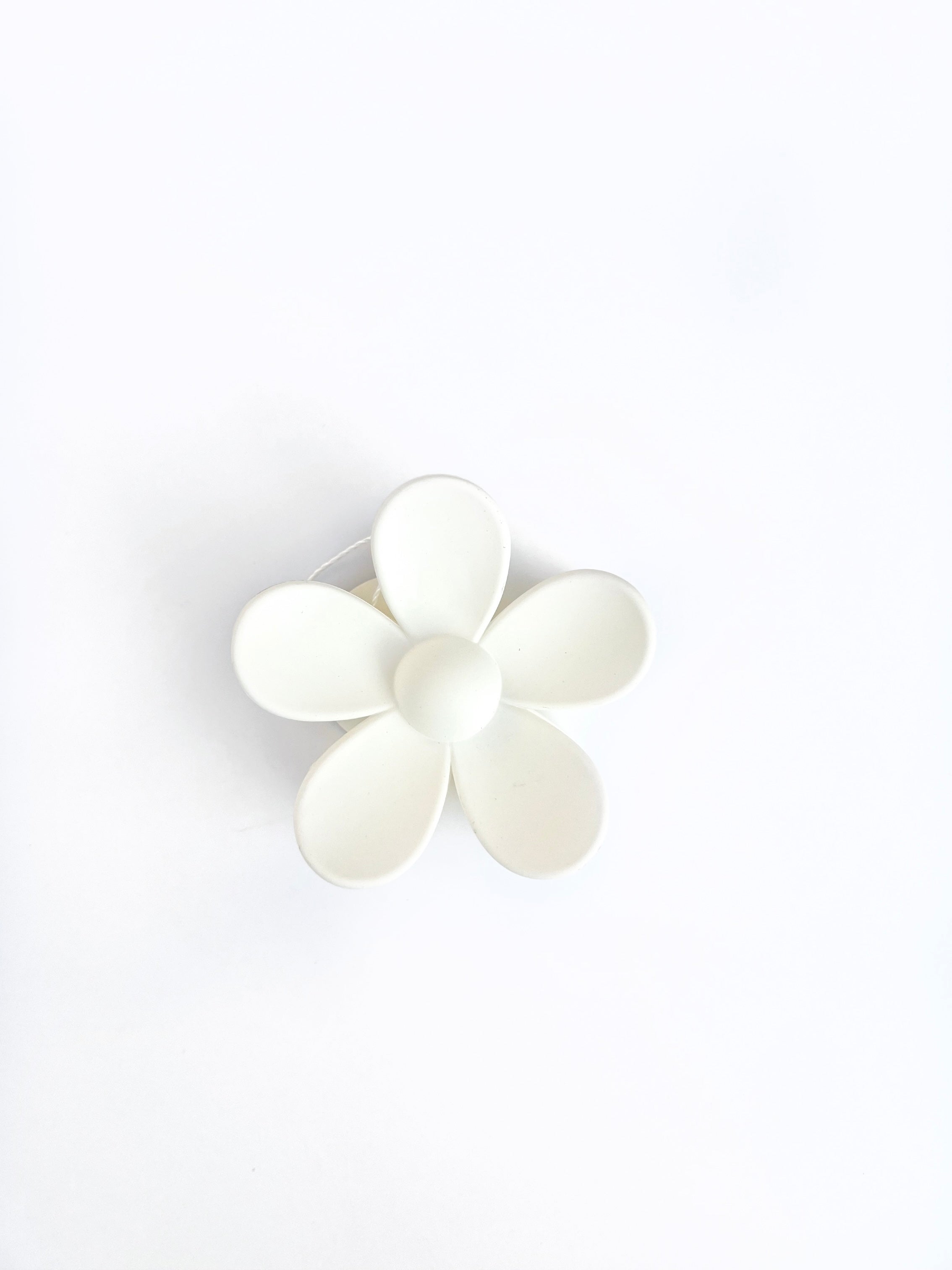 Solid Flower Claw Hair Clip