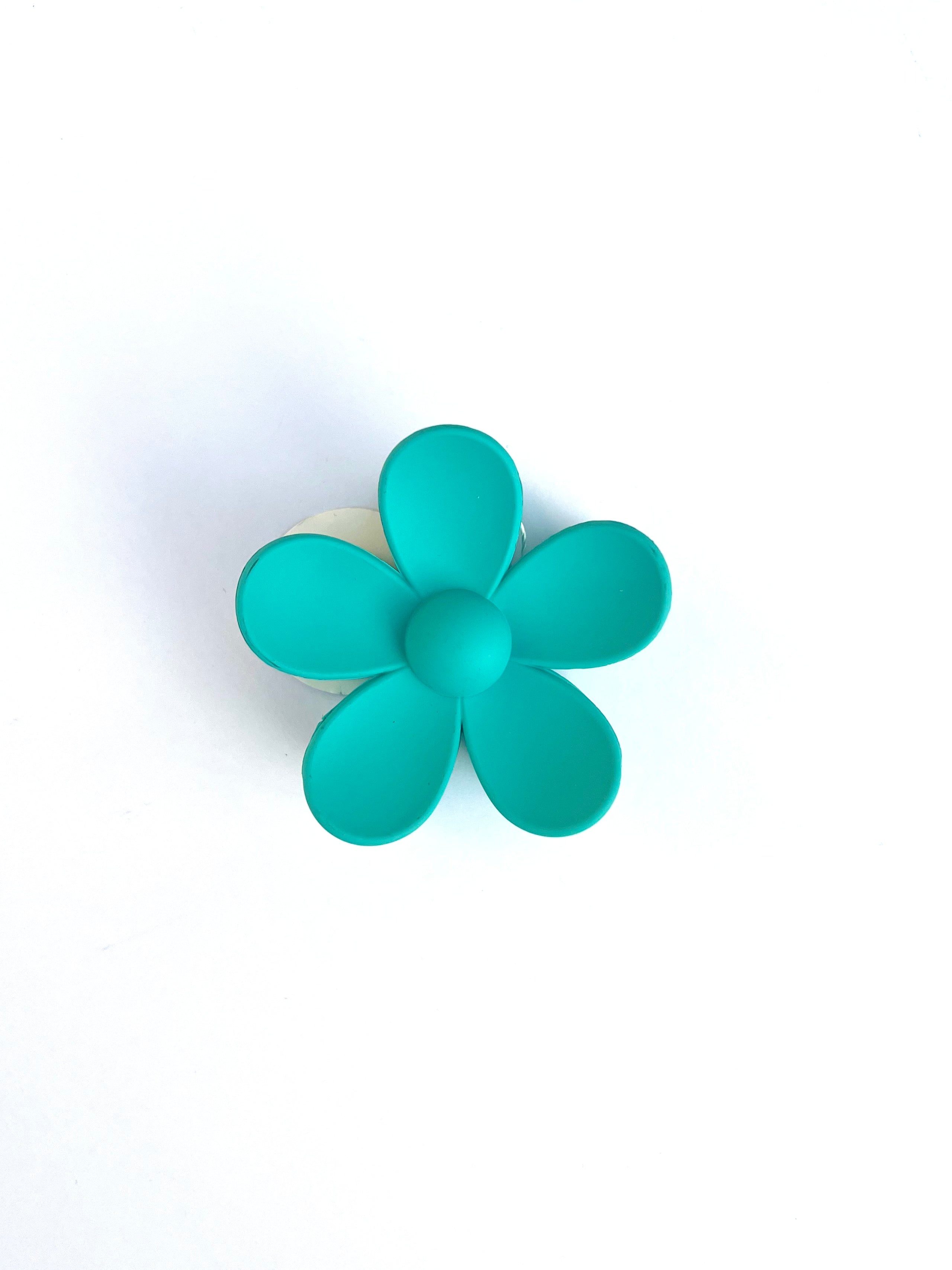 Solid Flower Claw Hair Clip