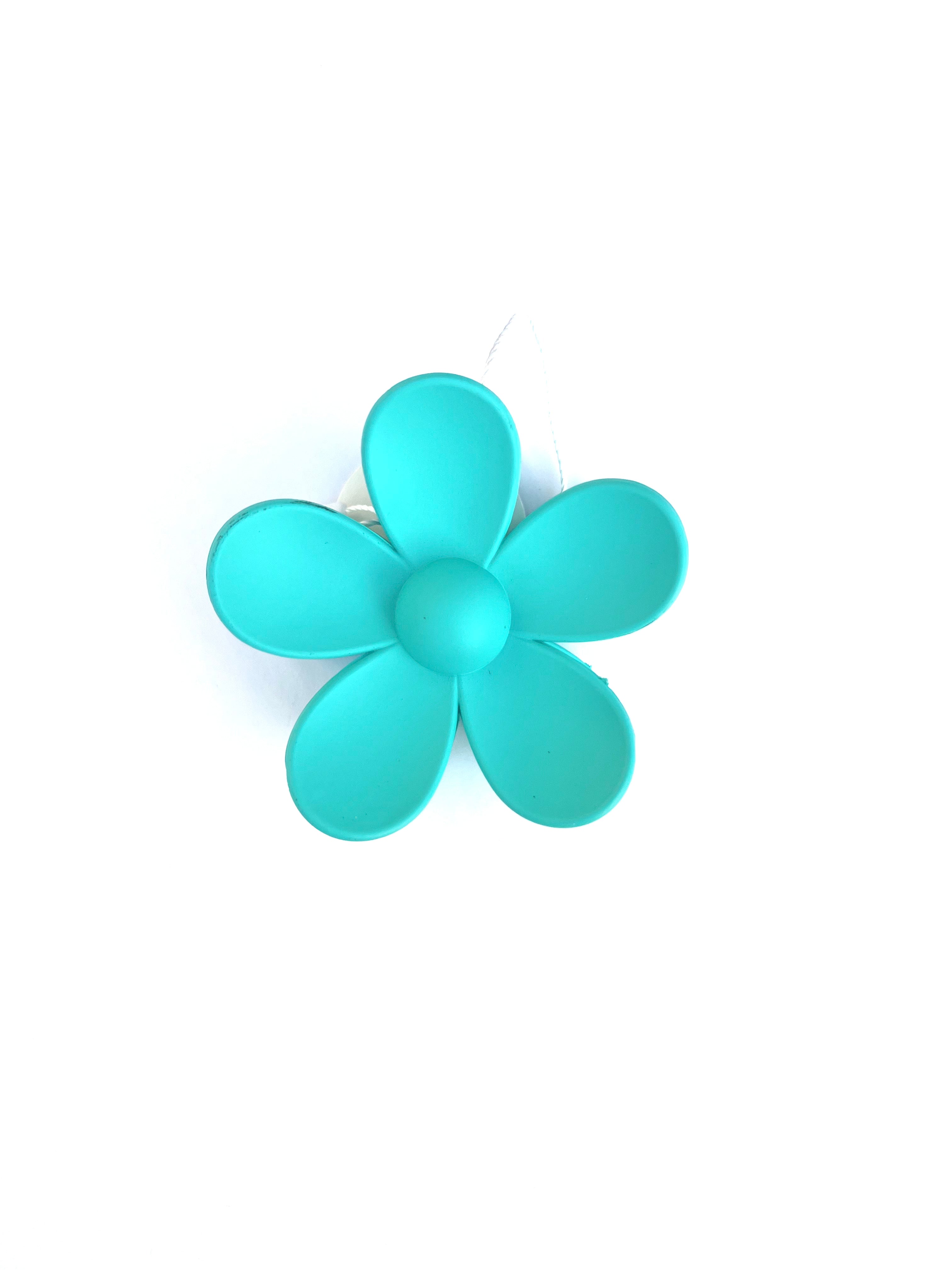 Solid Flower Claw Hair Clip