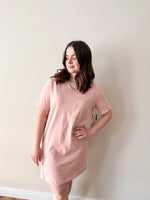 Load image into Gallery viewer, RD Style Dara Tshirt Dress - Dried Rose
