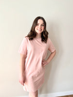 Load image into Gallery viewer, RD Style Dara Tshirt Dress - Dried Rose
