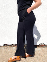 Load image into Gallery viewer, Priv Luxe Gaucho Wide Leg Crop - Black
